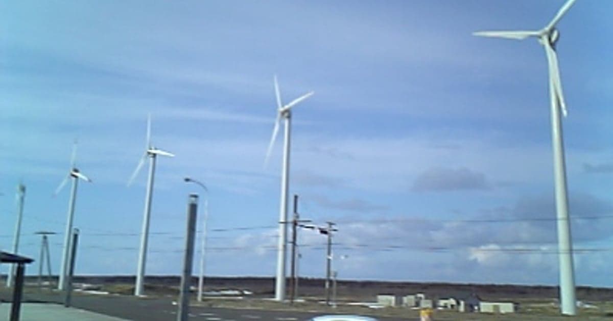 釧路の風力発電施設